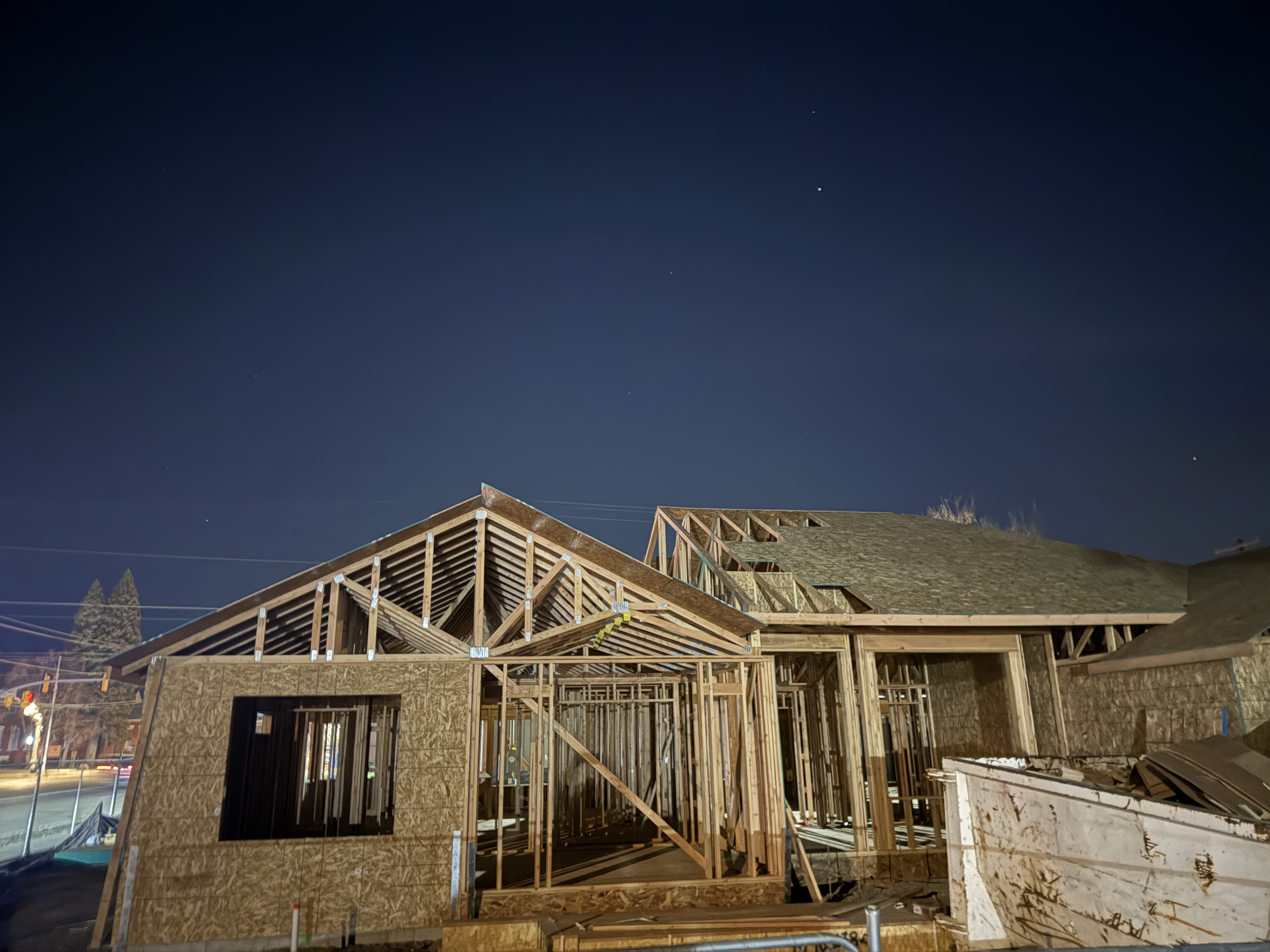 Framing to rendered home comparison - after